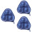 3Pcs Blue Table Tennis Ball Bag Durable Polyester Storage Organizer 6