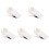 5Pcs White Desk Edges Cup Clip with Hole Design and Storage Space 3