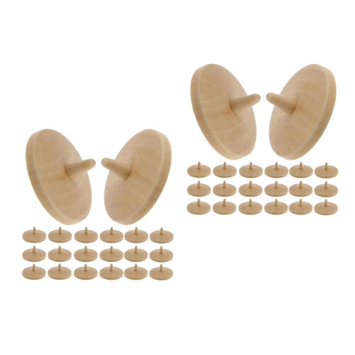 40Pièces Marqueurs De Position En Bois Beige Pour Accessoires De Golf 2
