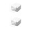 240Pièces Ruban Adhésif Transparent Double Face Usage Solide 6