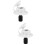 2Pcs White Rv Water Hose Connector with Gravity Feed and Check Valve 9