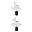 2Pcs White Rv Water Hose Connector with Gravity Feed and Check Valve 7