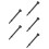 5Pcs Air Hammer Attachments Black Iron Pneumatic Rivet Tool Set 4