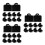 30Pièces Mini Sac À Jeu D’imitation Décor Maison De Noir 9
