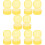 10Pcs Travel Pacifier Holder Case Portable Storage Yellow 9
