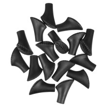 60Pcs Durable PVC Crutch Tips Non-Slip Cane Ends for Hiking Poles