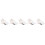 5Pcs White Desk Edges Cup Clip with Hole Design and Storage Space 10