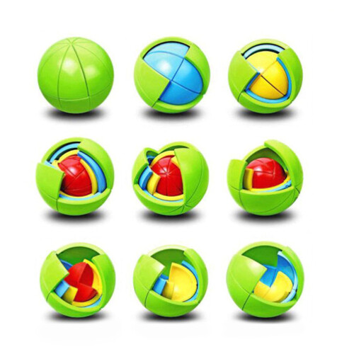 2Pièces Balle Éducative 3D Pour Imagination Et Motricité Fine 2