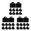 30Pièces Mini Sac À Jeu D’imitation Décor Maison De Noir 8