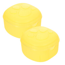 10Pcs Travel Pacifier Holder Case Portable Storage Yellow