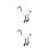 2Pcs Crane Marionette Puppet Soft Yarn Wooden String Toy 7
