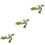 3Pcs Green Realistic Fake Tree Figurine Micro Landscape Decor 5