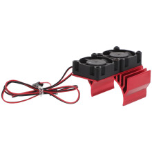 5Pièces Dissipateur Aluminium Rouge Ventilé Double Pour Rc