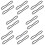 16Pcs Rubber Belt for Phonograph Record Player Reliable Replacement 10