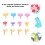 300Pcs Mini Colorful Brads Two-Legged Nails For Diy Craft Projects 8