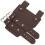 3Pcs Vintage Sword Frog Medieval Sword Fixing Belt Coffee 1