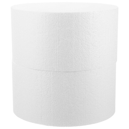 4Pcs White Foam Cake Rounds for DIY Crafting Lightweight Sturdy Models 2
