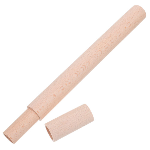 3Pièces Tubes De Rangement Bois Pour Affiches, Documents Et Oeuvres