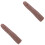 2Pcs Durable Silicone Nail Practice Fingers Bendable Light Brown Color 5