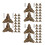 105Pièces Protections D'angles Fer Café Antique Pour Projets DIY Bois 8