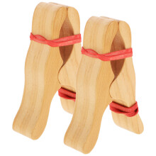 8Pièces Clips En Bois Pour Jeu Décoration Cabane Couleur Khaki