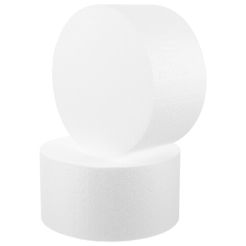 4Pcs White Foam Cake Rounds for DIY Crafting Lightweight Sturdy Models 1