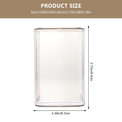 6Pcs Transparent Figure Model Display Case Durable Plastic Storage Box 2
