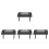 4Pièces Accessoires Bureau Miniatures Gris En Pla Pour Décoration 9