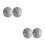 4Pcs Durable Stainless Steel Fire Sprinkler Plate Silver 5