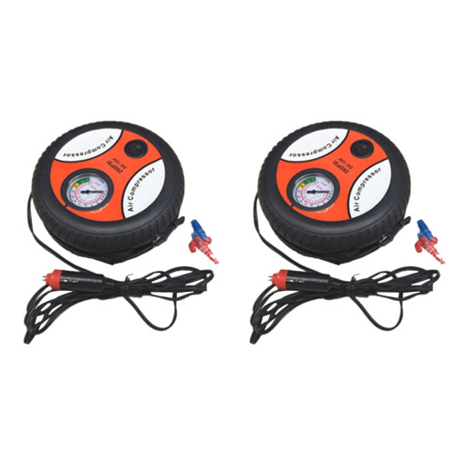 2St Compacte Air Compressor Pomp Rood Voor Auto Inflatie 1