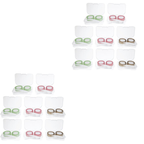 16Pcs Replaceable Contact-Lens Cases Durable Travel Contacts Holder 2