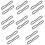 16Pcs Rubber Belt for Phonograph Record Player Reliable Replacement 9