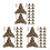 105Pièces Protections D'angles Fer Café Antique Pour Projets DIY Bois 6