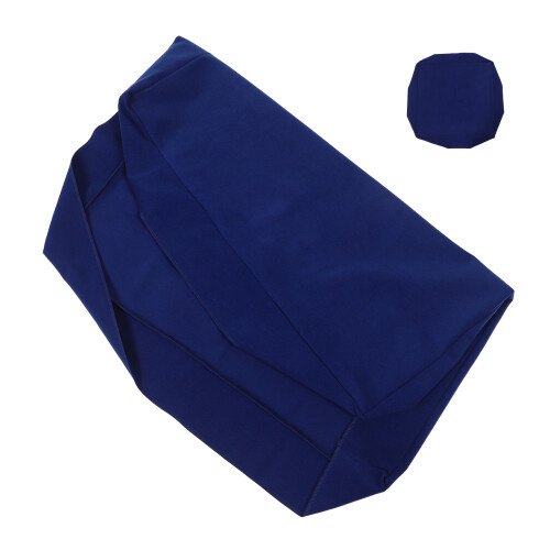 2Pcs Blue Foldable Mahjong Game Mat Thick Table Cover for Board Games
