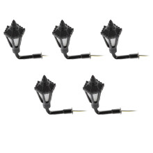 40Pcs Simulation Lamp Black Mini Model Lights for Sand Table Decor