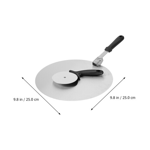Pizza Peel Set With Stainless Steel Cutter Wheel 1
