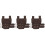 3Pcs Vintage Sword Frog Medieval Sword Fixing Belt Coffee 6