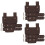 3Pcs Vintage Sword Frog Medieval Sword Fixing Belt Coffee 8