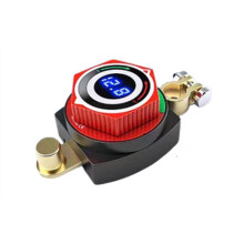 Digital Battery Disconnect with LED Voltmeter DC5-80V /OFF Battery Cut Off for Car,RV,Marine B