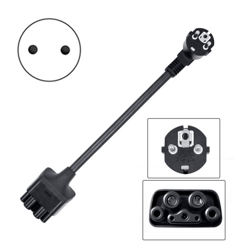 16A NEMA Adapter for  Schuko Adapter Universal Mobile Connector with TPE Cable Model S/Y/X/3 EV Connector EU Plug 1