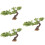 3Pcs Green Realistic Fake Tree Figurine Micro Landscape Decor 7