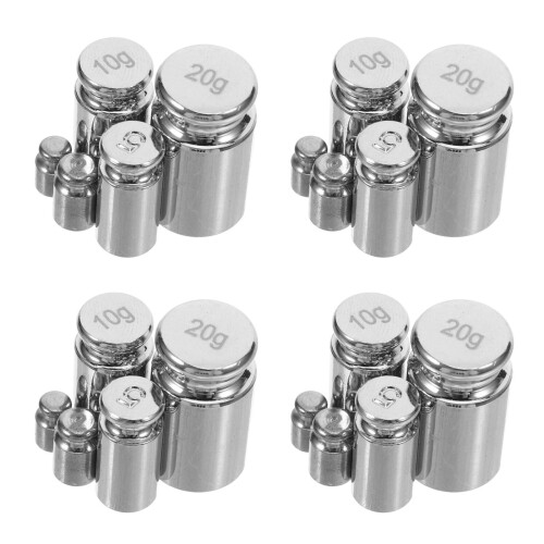 20Pièces Poids Argenté Calibration Fine Pour Balance 2
