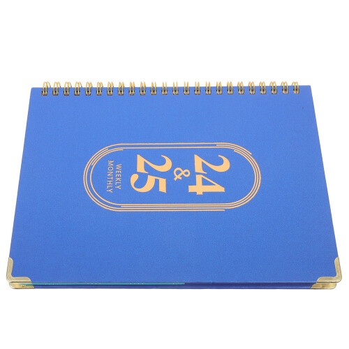5Pcs Blue Weekly Planner Organizer Portable Academic Coil Notebook 1