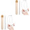 2Pcs Clear Acrylic Makeup Palette with Spatula for Mixing Foundations 3