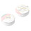 4Pcs Round Iron Tin Boxes White Marble Pattern Party Favor Candy Boxes 7