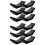 12Pcs Adjustable Dumbbell Stand Sturdy Black Storage Rack for Home Gym 6
