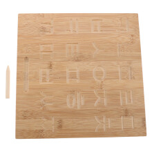 Double-Sided Bamboo Writing Pad Kids Grip Trainer Fine Motor Tool