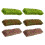 12Pcs Assorted Color Plastic Miniature Shrubs for DIY Craft Landscape 1