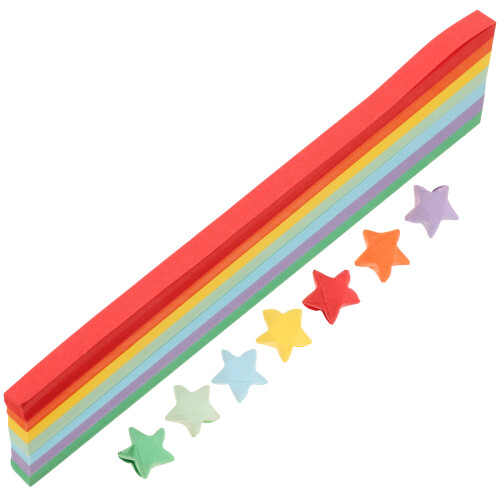 Papier Pliage Coloré Origami Étoile Pour Bricolage 2