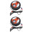 2St Compacte Air Compressor Pomp Rood Voor Auto Inflatie 5